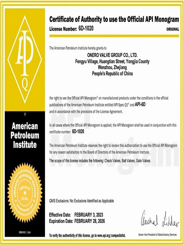 Certificates